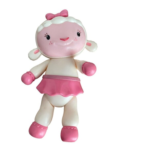 Disney Jr. Doc McStuffins Lambie Toy Doll Pink White Figure Plastic - Picture 2 of 5